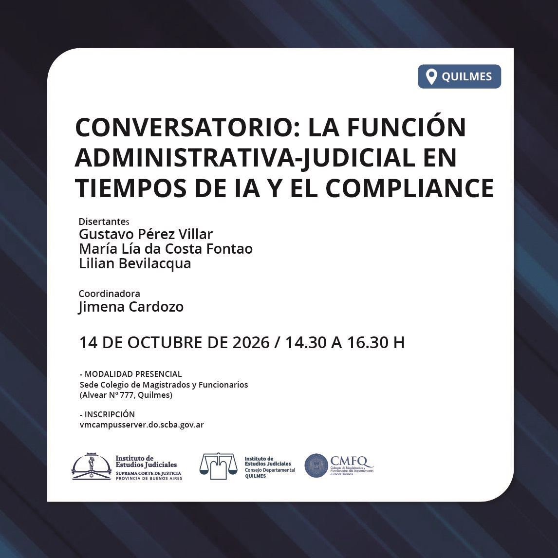 Conversatorio: "La función administrativa-judicial en tiempos de IA y Compliance"